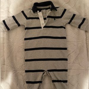 Ralph Lauren Boys Stripped Cotton Rigby Coverall
